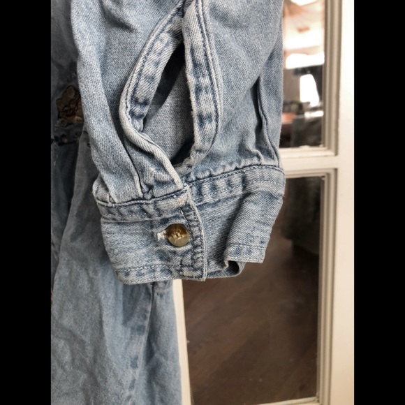 Vintage Cat Denim Cardigan Flannel - Picture 4 of 4